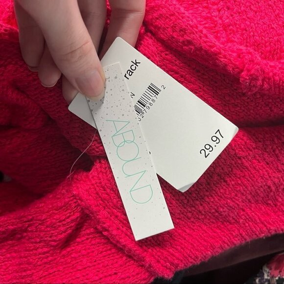 Nordstrom Abound Hot Pink NWT Sweater - Picture 7 of 7